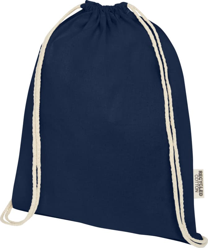 Oregon 140 g/m² GRS recycled cotton drawstring bag 16