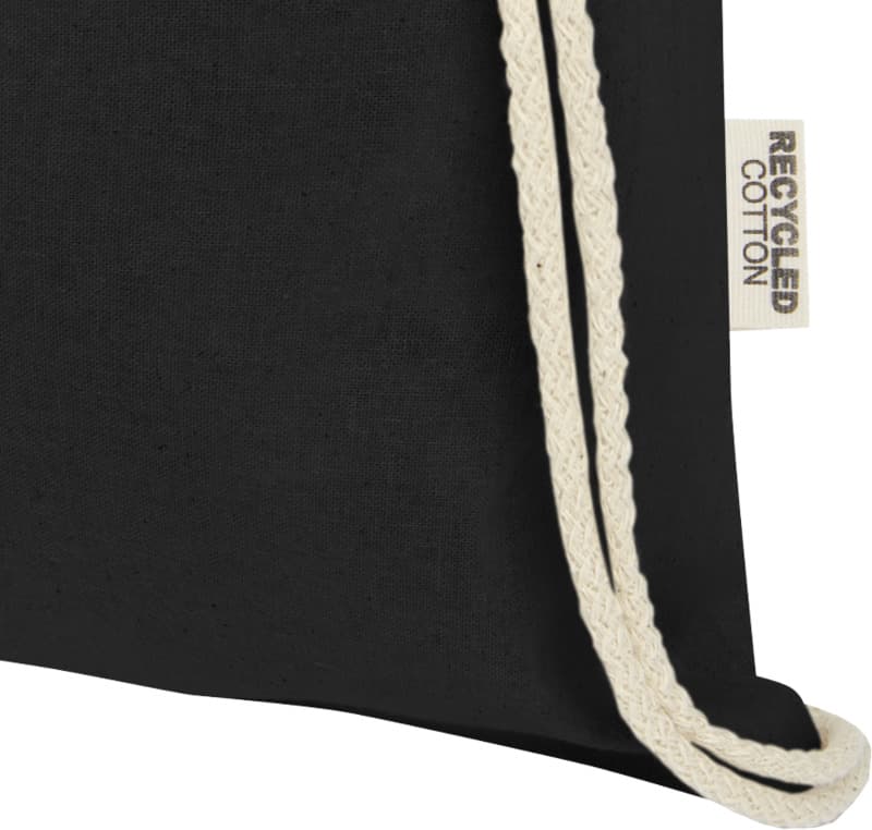 Oregon 140 g/m² GRS recycled cotton drawstring bag 29