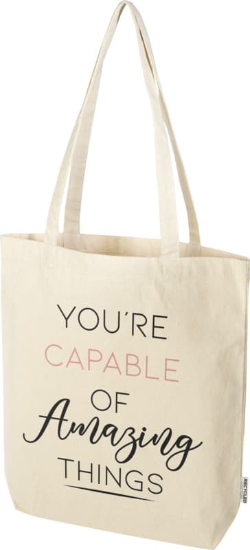 Florida 270 g/m² GRS recycled tote bag 10L 12