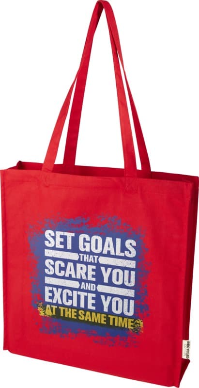 Florida 270 g/m² GRS recycled gusset tote bag 14L 18