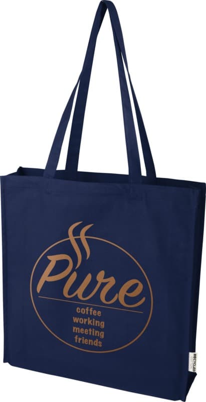 Florida 270 g/m² GRS recycled gusset tote bag 14L 30