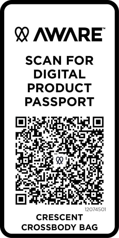 Crescent 500 g/m² Aware™ recycled crossbody bag 4