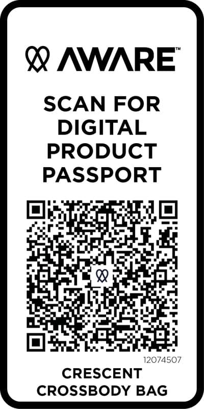 Crescent 500 g/m² Aware™ recycled crossbody bag 10