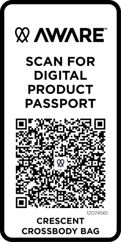 Crescent 500 g/m² Aware™ recycled crossbody bag 22