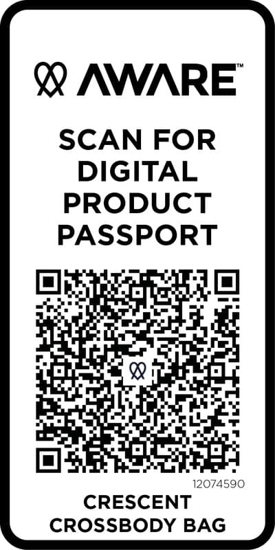 Crescent 500 g/m² Aware™ recycled crossbody bag 28