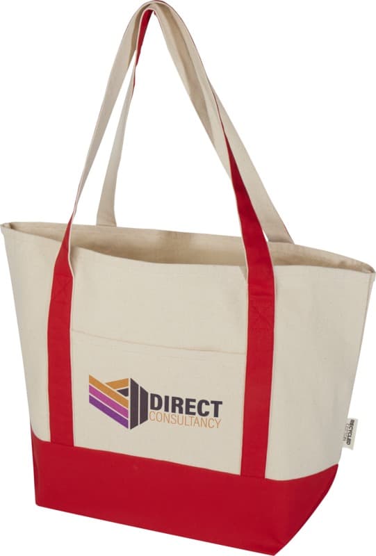 Sam 320 g/m² GRS recycled cotton tote bag 7