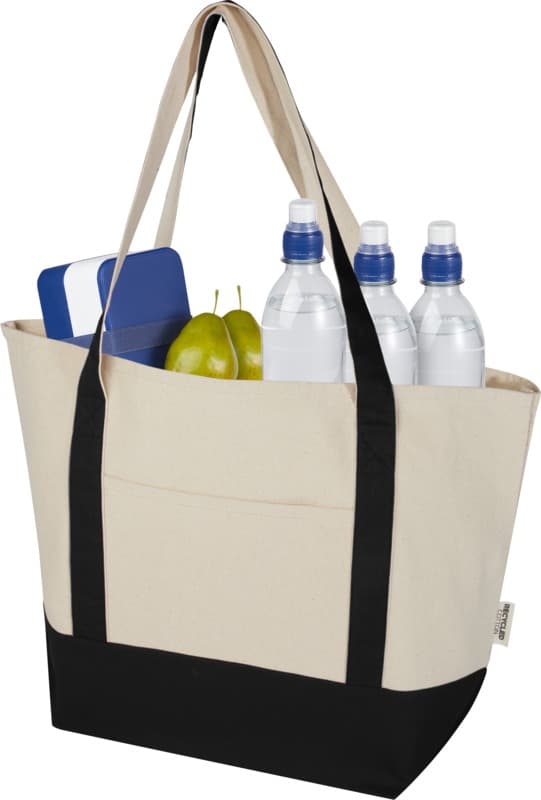 Sam 320 g/m² GRS recycled cotton tote bag 18