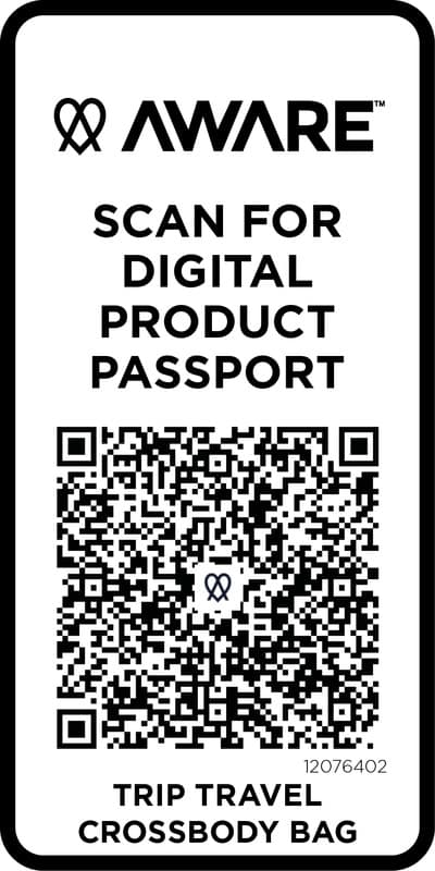 Trip Aware™ recycled travel crossbody bag 1L 5