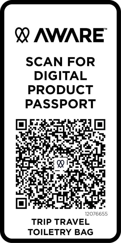 Trip Aware™ recycled travel toiletry bag 6L 11