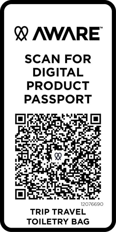 Trip Aware™ recycled travel toiletry bag 6L 18