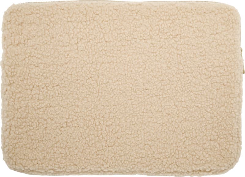 Bear 13" GRS recycled sherpa laptop sleeve 2L 3