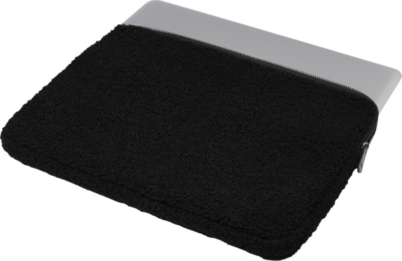 Bear 13" GRS recycled sherpa laptop sleeve 2L 10