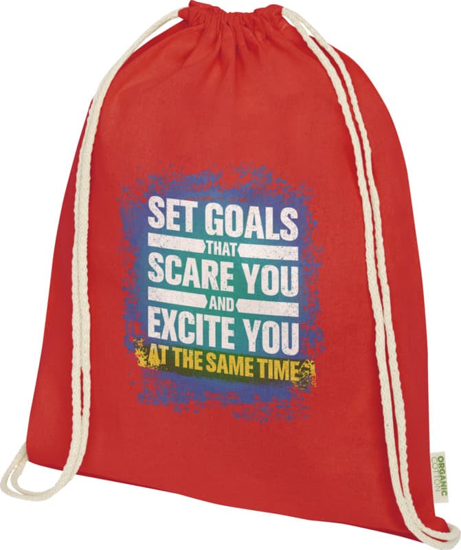 Odisha 140 g/m² OCS organic drawstring bag 5L  18