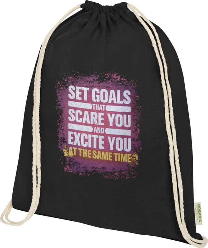 Odisha 140 g/m² OCS organic drawstring bag 5L  42