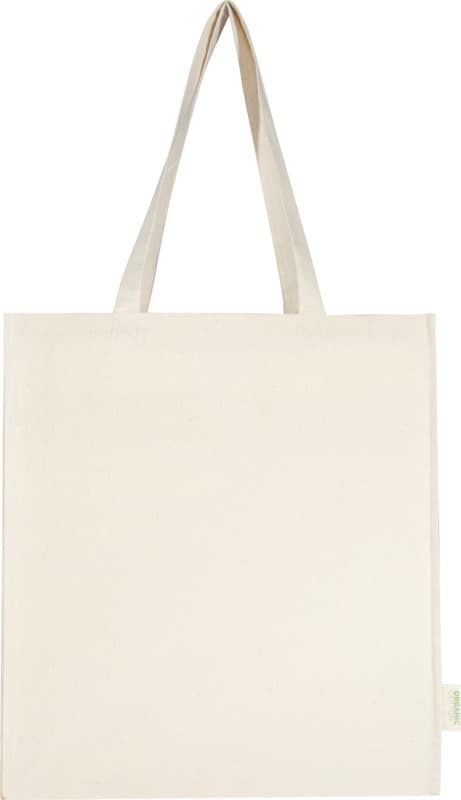 Odisha 180 g/m² OCS organic full gusset tote bag 14L  9