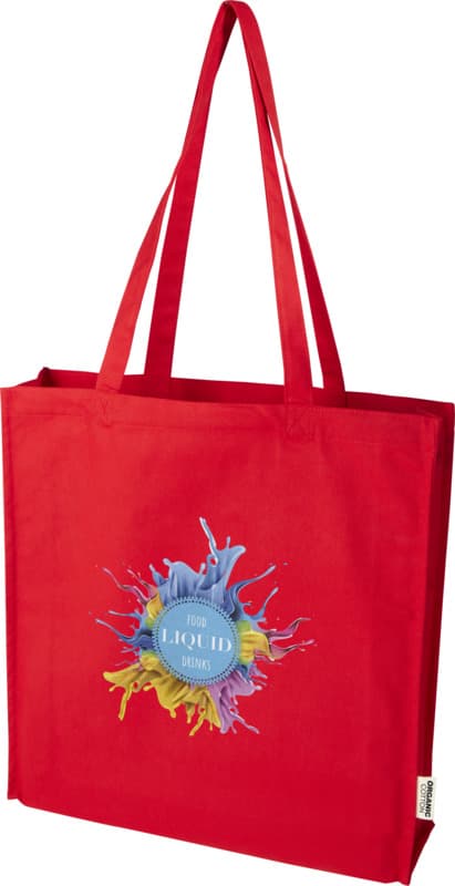 Odisha 180 g/m² OCS organic full gusset tote bag 14L  20