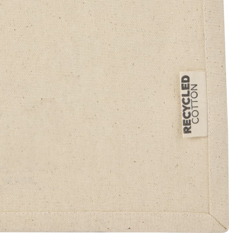 Odessa 220 g/m² GRS recycled cotton mini gusset tote bag 9L 4