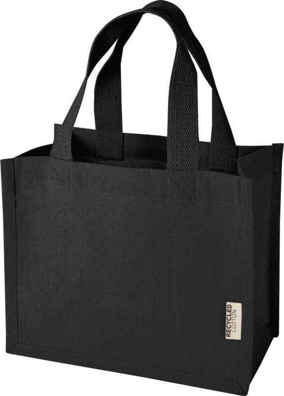 Odessa 220 g/m² GRS recycled cotton mini gusset tote bag 9L 7