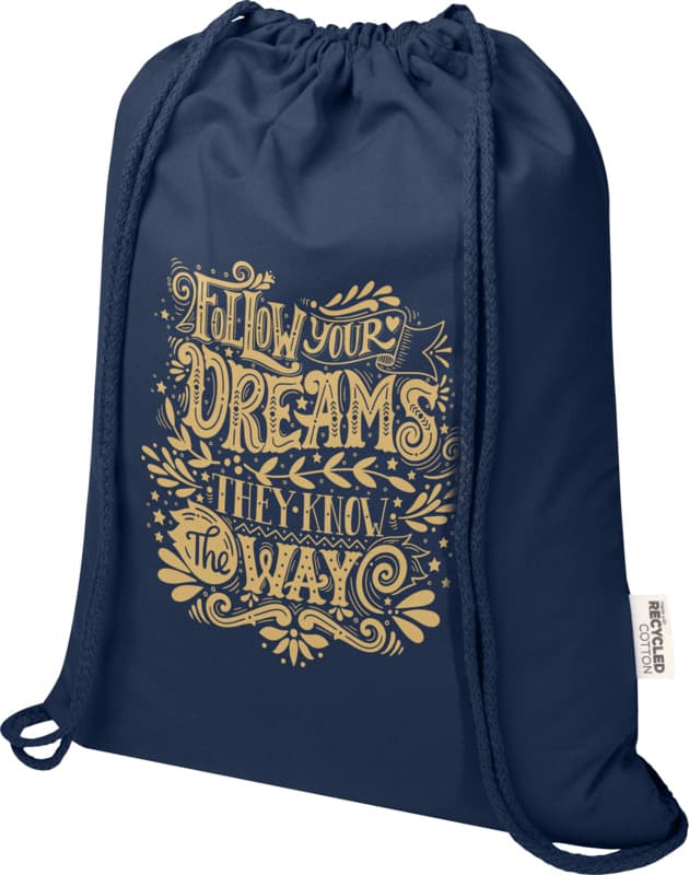 Peru Blend 180 g/m² GRS recycled drawstring bag 5L 33