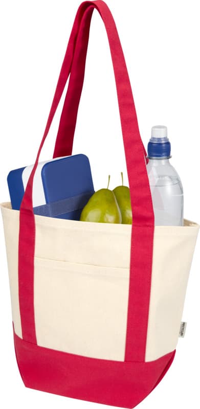 Sam 320 g/m² GRS recycled mini cotton tote bag 4