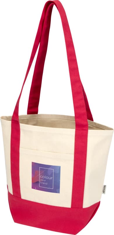 Sam 320 g/m² GRS recycled mini cotton tote bag 9