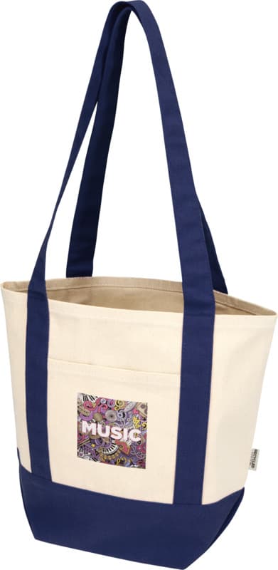 Sam 320 g/m² GRS recycled mini cotton tote bag 18