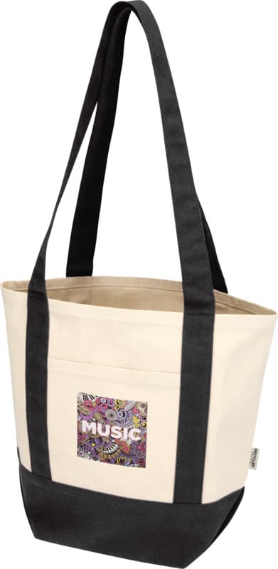 Sam 320 g/m² GRS recycled mini cotton tote bag 27
