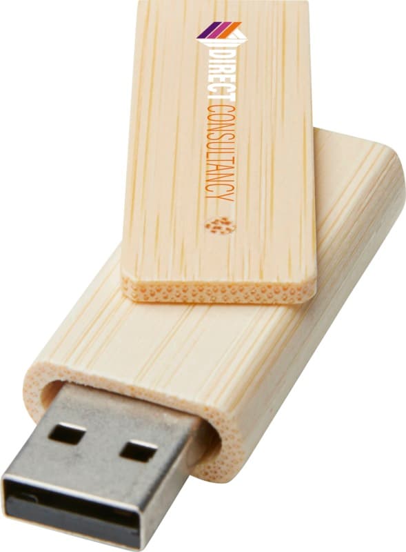 Rotate 16GB bamboo USB flash drive 3