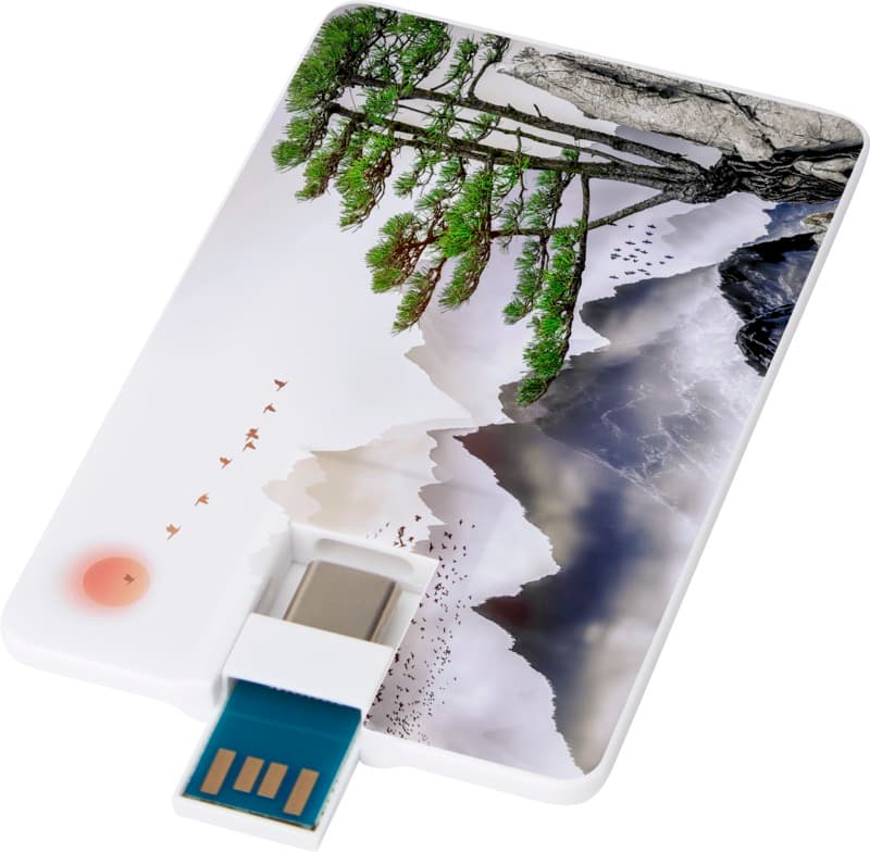 Duo slim 32GB USB drive with Type-C and USB-A 3.0 6