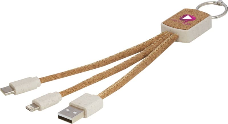 Bates wheat straw and cork 3-in-1 charging cable 8