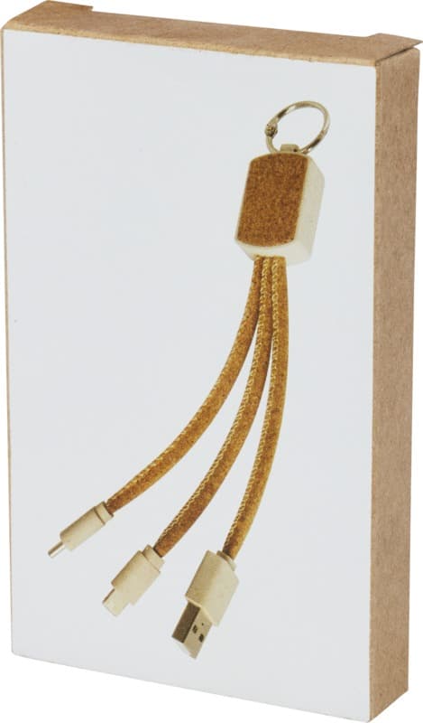 Bates wheat straw and cork 3-in-1 charging cable 7