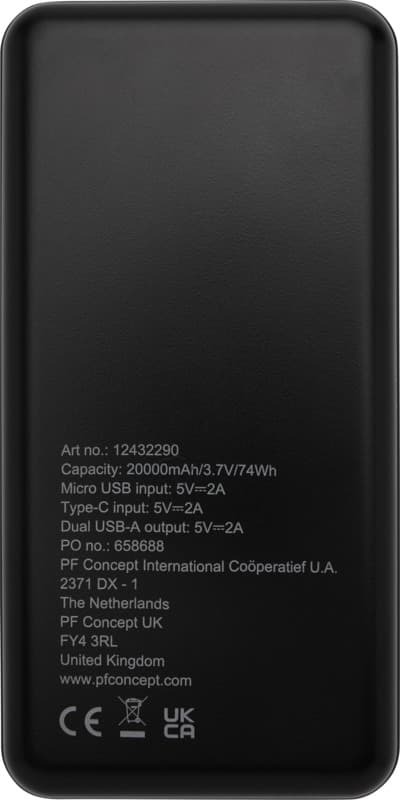 Loop 20.000 mAh recycled plastic power bank  3