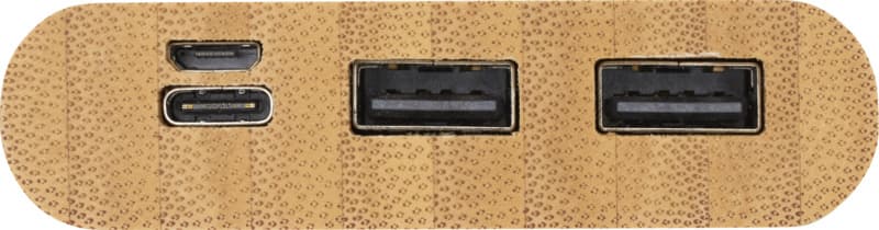 Tulda 10.000 mAh bamboo power bank 7