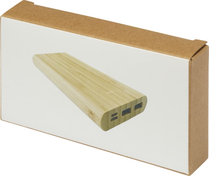 Tulda 10.000 mAh bamboo power bank 8