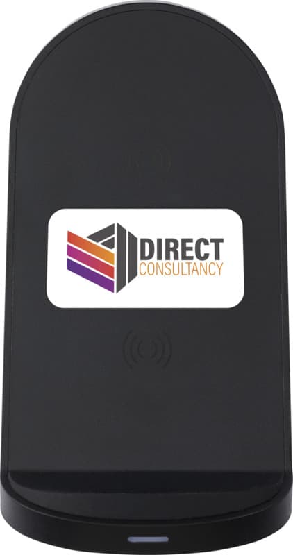 Loop 15W dual coil RCS recycled plastic wireless charging stand 7