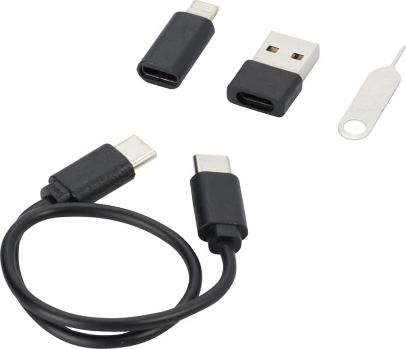 Savvy recycled plastic modular charging cable with phone holder 14