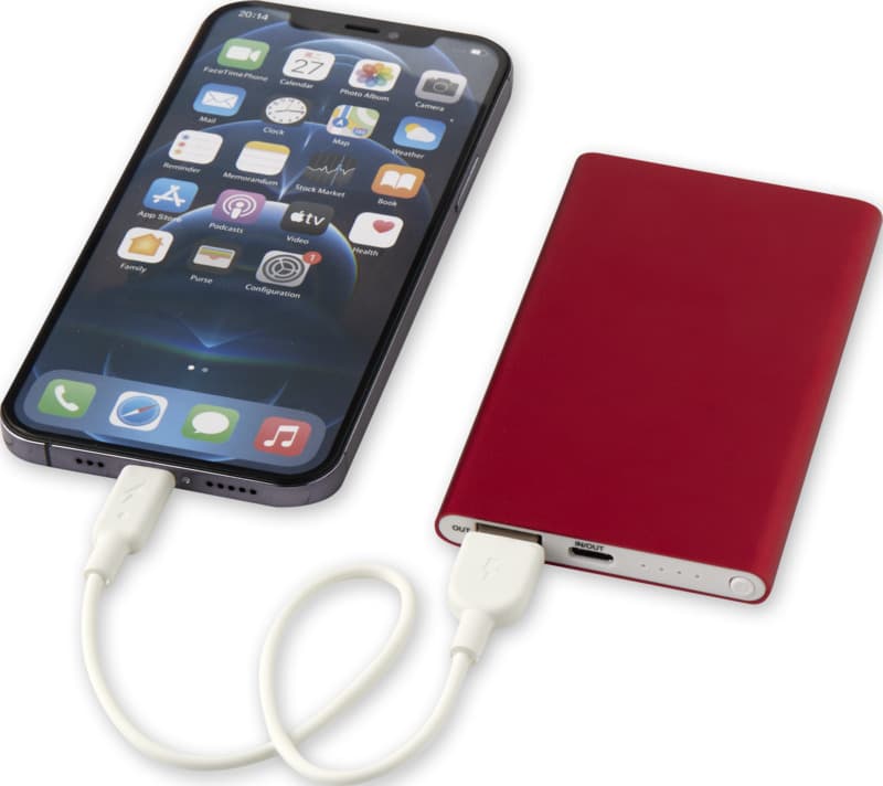 Pep 4000 mAh Type-C recycled aluminium power bank  5