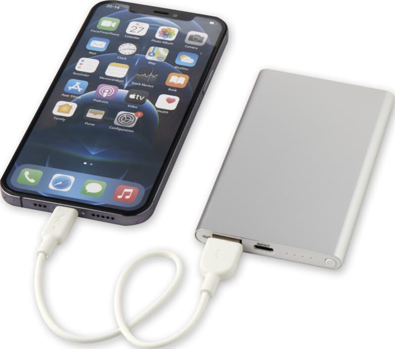 Pep 4000 mAh Type-C recycled aluminium power bank  21