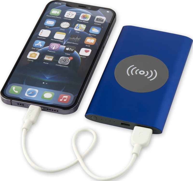 Juice 4000 mAh Type-C recycled aluminium wireless power bank  13