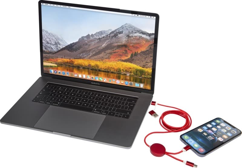 Alasia 5-in-1 recycled aluminium and plastic 150 cm data sync and 27W fast charge cable 6