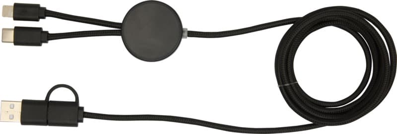 Citala 5-in-1 recycled plastic 150 cm data sync and 27W fast charge cable 11