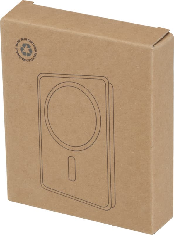 Acrab 10.000 mAh 15W magnetic wireless power bank with 20W PD - made from recycled plastic 15