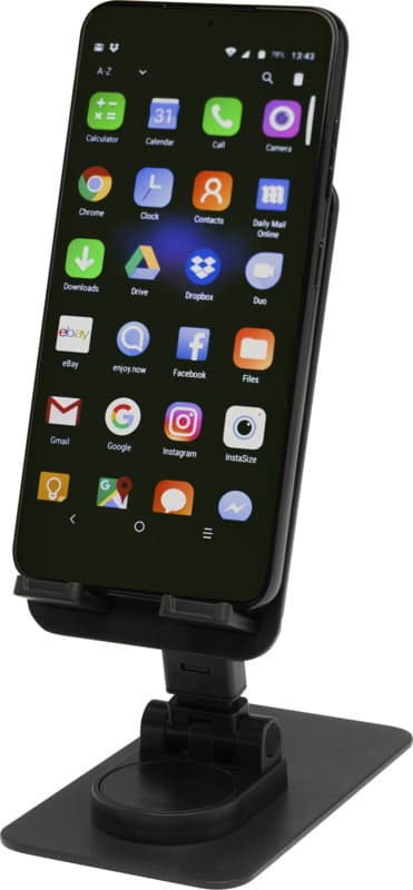 Alhena recycled plastic foldeable phone holder with metal desk stand 5