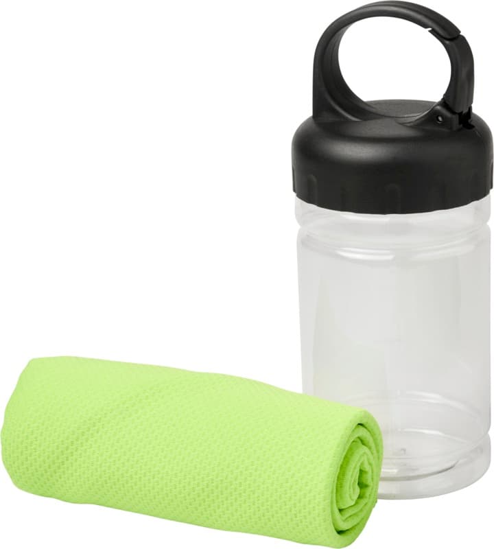 Remy cooling towel in PET container 21