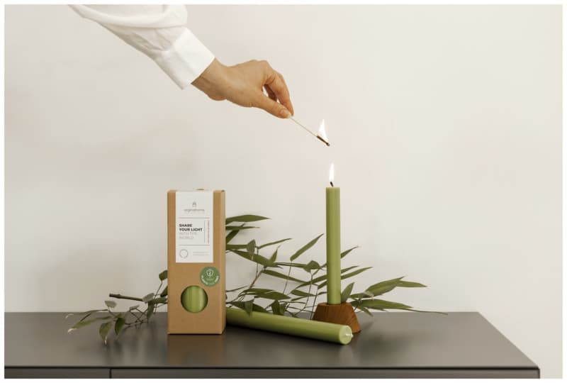 Originalhome dinner candle matcha 8