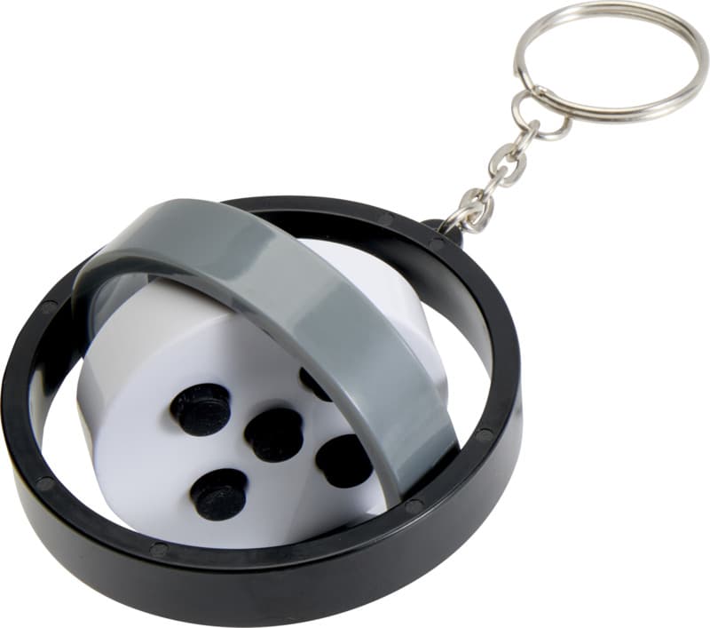 Spinx recycled plastic gyroscope fidget keychain 4