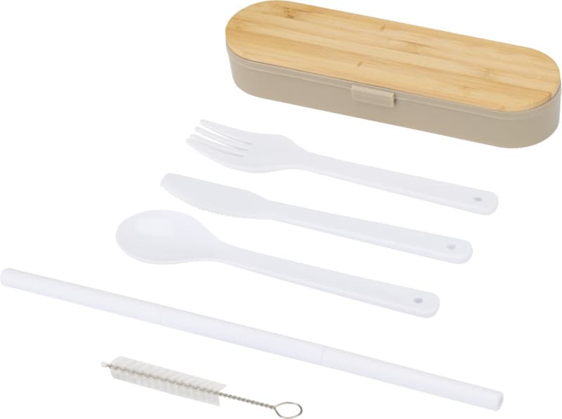 Runa cutlery set with bamboo lid 16