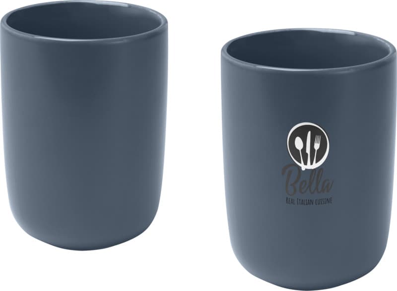 Male 350 ml ceramic cups with matt finish - set of 2 6