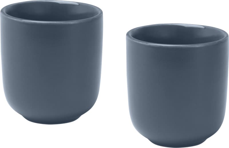 Male 90 ml ceramic espresso cups with matt finish - set of 2 9