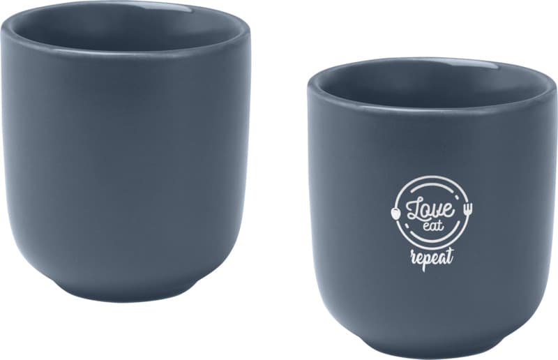 Male 90 ml ceramic espresso cups with matt finish - set of 2 12